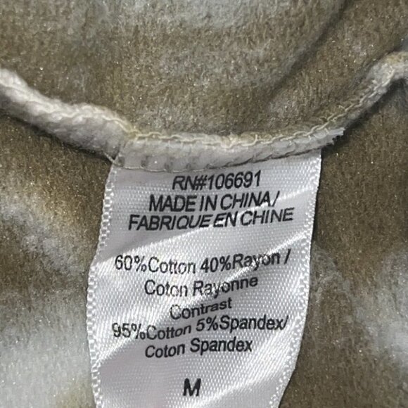 Young Fabulous and Broke green tie dye shoulder pad sleeveless top size Medium - Picture 8 of 10